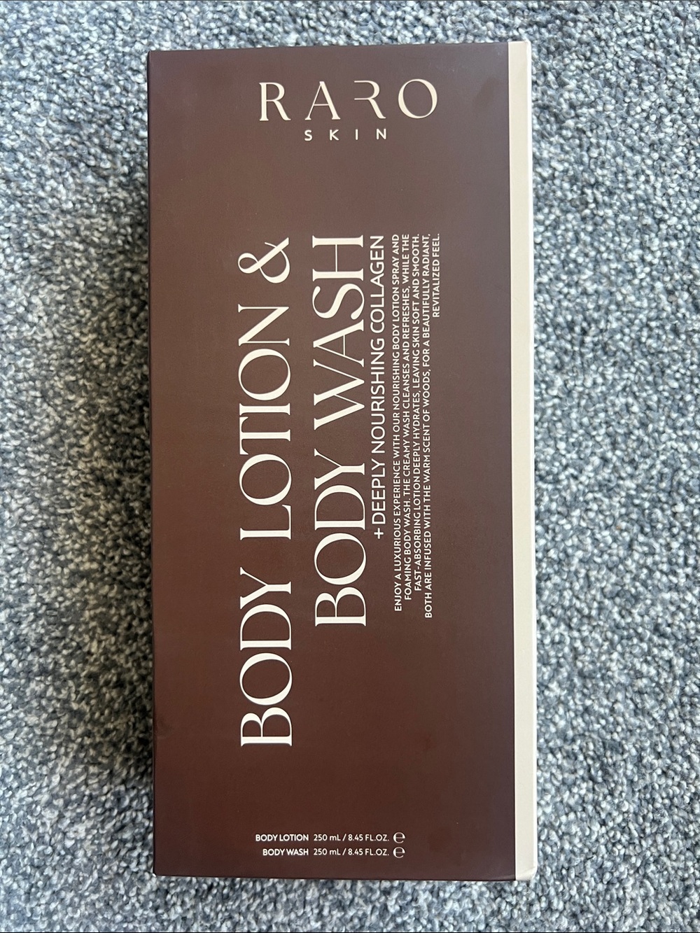 RARO Skin Body Lotion & Body Wash Set - Brown